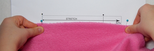 Sewing with Fleece The Stretch Test - Pollywoggles